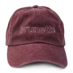 “Brunette” Cranberry Baseball Cap